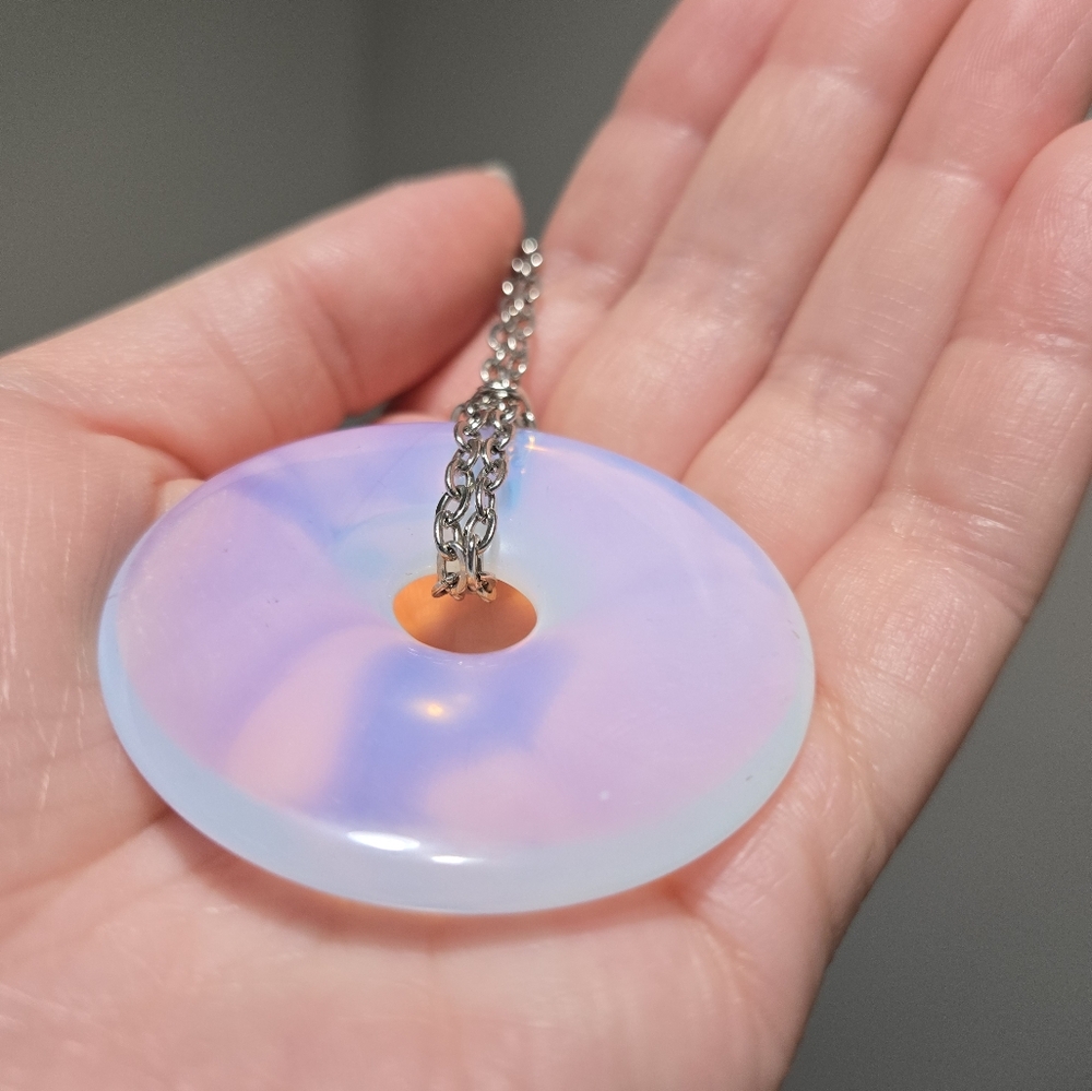 Vintage opalite necklace - Picture 3 of 10